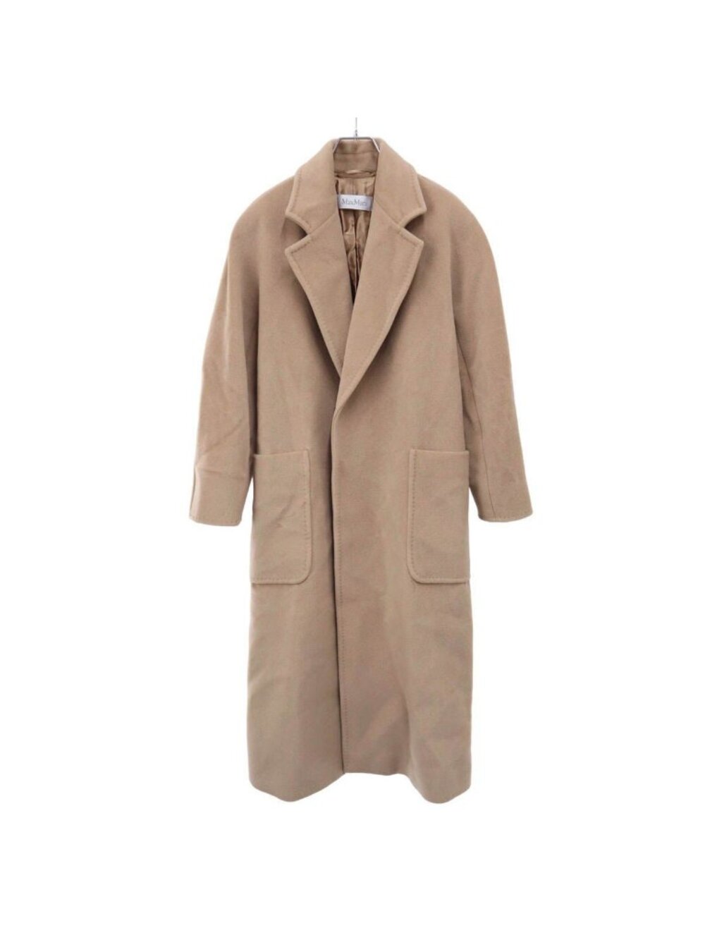 Max Mara Wool Cashmere Belted Coat Camel Brown 34